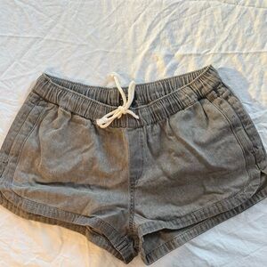 Roxy “New Impossible” Gray Drawstring Women's Casual Shorts